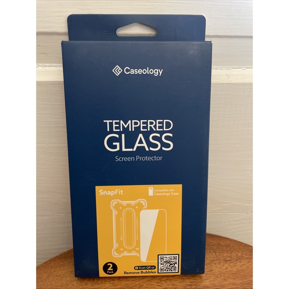 Caseology Tempered Glass Screen Protector 2‎ pack SnapFit iPhone 15 ProMax